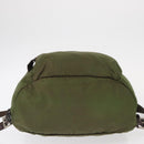 PRADA Backpack Nylon Khaki Silver Auth 152889-5