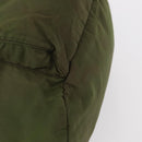 PRADA Backpack Nylon Khaki Silver Auth 152889-15