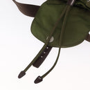 PRADA Backpack Nylon Khaki Silver Auth 152889-21