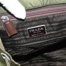 PRADA Backpack Nylon Khaki Silver Auth 152889-22