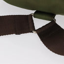 PRADA Backpack Nylon Khaki Silver Auth 152889-7