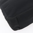 PRADA Shoulder Bag Nylon Plastic Black Silver Auth 152891-16