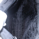 PRADA Shoulder Bag Nylon Plastic Black Silver Auth 152891-11