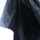 PRADA Shoulder Bag Nylon Plastic Black Silver Auth 152891-20