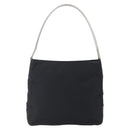 PRADA Shoulder Bag Nylon Plastic Black Silver Auth 152891-13
