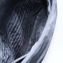 PRADA Shoulder Bag Nylon Plastic Black Silver Auth 152891-23