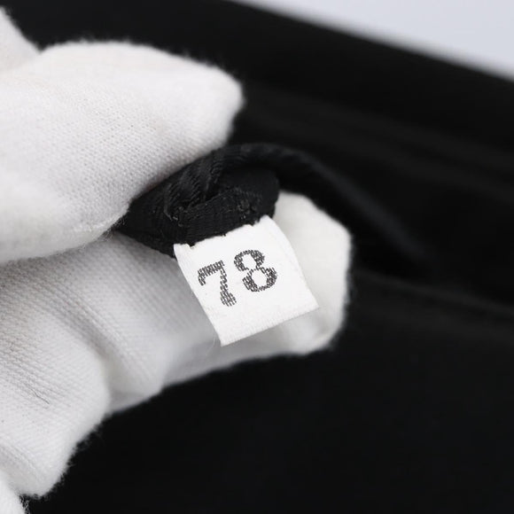 PRADA Shoulder Bag Nylon Plastic Black Silver Auth 152891