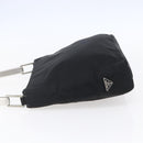PRADA Shoulder Bag Nylon Plastic Black Silver Auth 152891-3