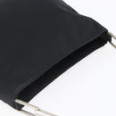 PRADA Shoulder Bag Nylon Plastic Black Silver Auth 152891-6