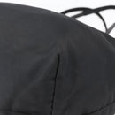 PRADA Tote Bag Nylon Black Silver Auth 152892-15