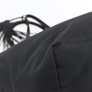 PRADA Tote Bag Nylon Black Silver Auth 152892-16