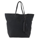 PRADA Tote Bag Nylon Black Silver Auth 152892-13