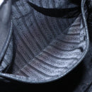 PRADA Tote Bag Nylon Black Silver Auth 152892-22