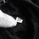 PRADA Tote Bag Nylon Black Silver Auth 152892-12