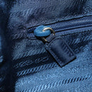 PRADA Chain Shoulder Bag Nylon Navy Gold Auth 152893-19