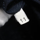 PRADA Chain Shoulder Bag Nylon Navy Gold Auth 152893-12
