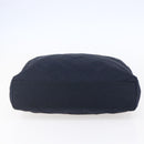 PRADA Chain Shoulder Bag Nylon Navy Gold Auth 152893-5