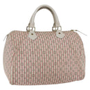 LOUIS VUITTON Monogram Mini Lin Croisette Speedy 30 Bag Pink M95501 Auth 152894-1