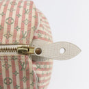 LOUIS VUITTON Monogram Mini Lin Croisette Speedy 30 Bag Pink M95501 Auth 152894-18