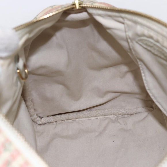 LOUIS VUITTON Monogram Mini Lin Croisette Speedy 30 Bag Pink M95501 Auth 152894