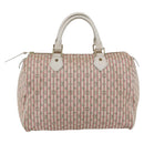 LOUIS VUITTON Monogram Mini Lin Croisette Speedy 30 Bag Pink M95501 Auth 152894-2