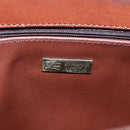 Burberrys Nova Check Tote Bag PVC Leather Green Gold Auth 152895-10