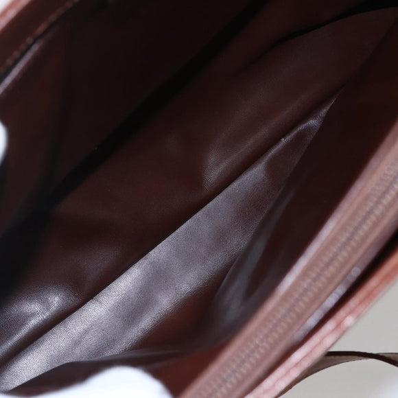 Burberrys Nova Check Tote Bag PVC Leather Green Gold Auth 152895