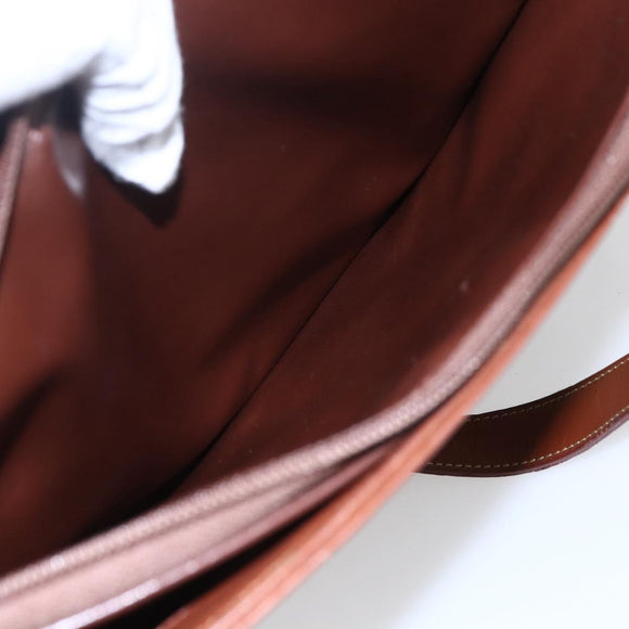 Burberrys Nova Check Tote Bag PVC Leather Green Gold Auth 152895