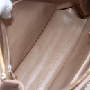 CHANEL Here Chain Shoulder Bag Lamb Skin Beige Gold CC Auth 152897-11