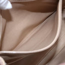 CHANEL Here Chain Shoulder Bag Lamb Skin Beige Gold CC Auth 152897-23