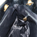 CHANEL COCO Mark Chain Shoulder Bag Patent leather Black Gold CC Auth 152898-19