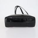 CHANEL COCO Mark Chain Shoulder Bag Patent leather Black Gold CC Auth 152898-5