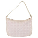 CHANEL New Travel Line Hand Bag Nylon Pink Gold CC Auth 152899-2