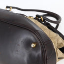 GUCCI GG Canvas Hand Bag Beige Gold 223948 Auth 152901-14