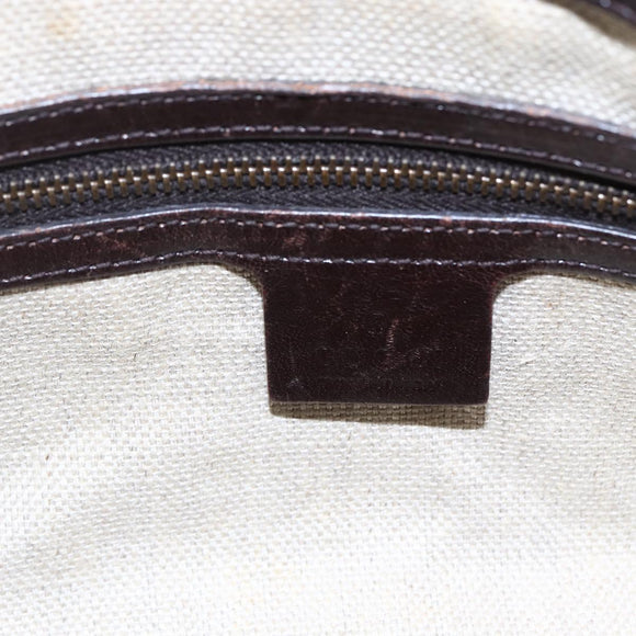 GUCCI GG Canvas Hand Bag Beige Gold 223948 Auth 152901