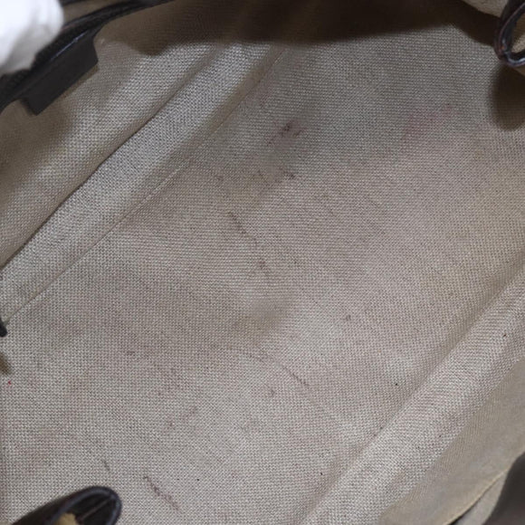 GUCCI GG Canvas Hand Bag Beige Gold 223948 Auth 152901