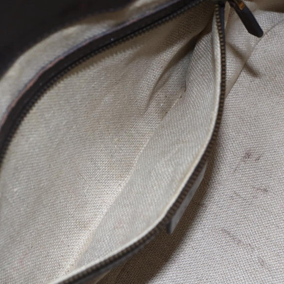 GUCCI GG Canvas Hand Bag Beige Gold 223948 Auth 152901