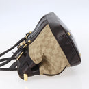 GUCCI GG Canvas Hand Bag Beige Gold 223948 Auth 152901-3