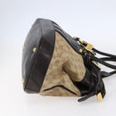 GUCCI GG Canvas Hand Bag Beige Gold 223948 Auth 152901-4