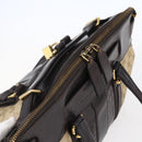 GUCCI GG Canvas Hand Bag Beige Gold 223948 Auth 152901-6