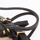 GUCCI GG Canvas Hand Bag Beige Gold 223948 Auth 152901-8