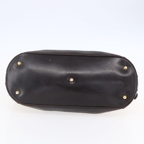 GUCCI GG Canvas Hand Bag Beige Gold 223948 Auth 152901