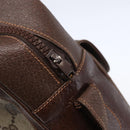 GUCCI GG Supreme Shoulder Bag PVC Beige Gold Auth 152905-9