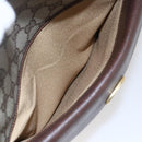 GUCCI GG Supreme Shoulder Bag PVC Beige Gold Auth 152905-21