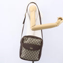 GUCCI GG Supreme Shoulder Bag PVC Beige Gold Auth 152905-23