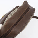 GUCCI GG Supreme Shoulder Bag PVC Beige Gold Auth 152905-6