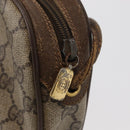 GUCCI GG Supreme Web Sherry Line Bag PVC Beige Gold 89 02 066 Auth 152906-10