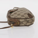 GUCCI GG Supreme Web Sherry Line Bag PVC Beige Gold 89 02 066 Auth 152906-4