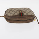 GUCCI GG Supreme Web Sherry Line Bag PVC Beige Gold 89 02 066 Auth 152906-6