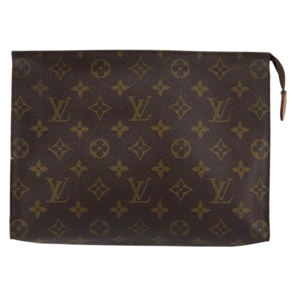 LOUIS VUITTON Monogram Poche Toilette 26 Pouch M47542 LV Auth 152912